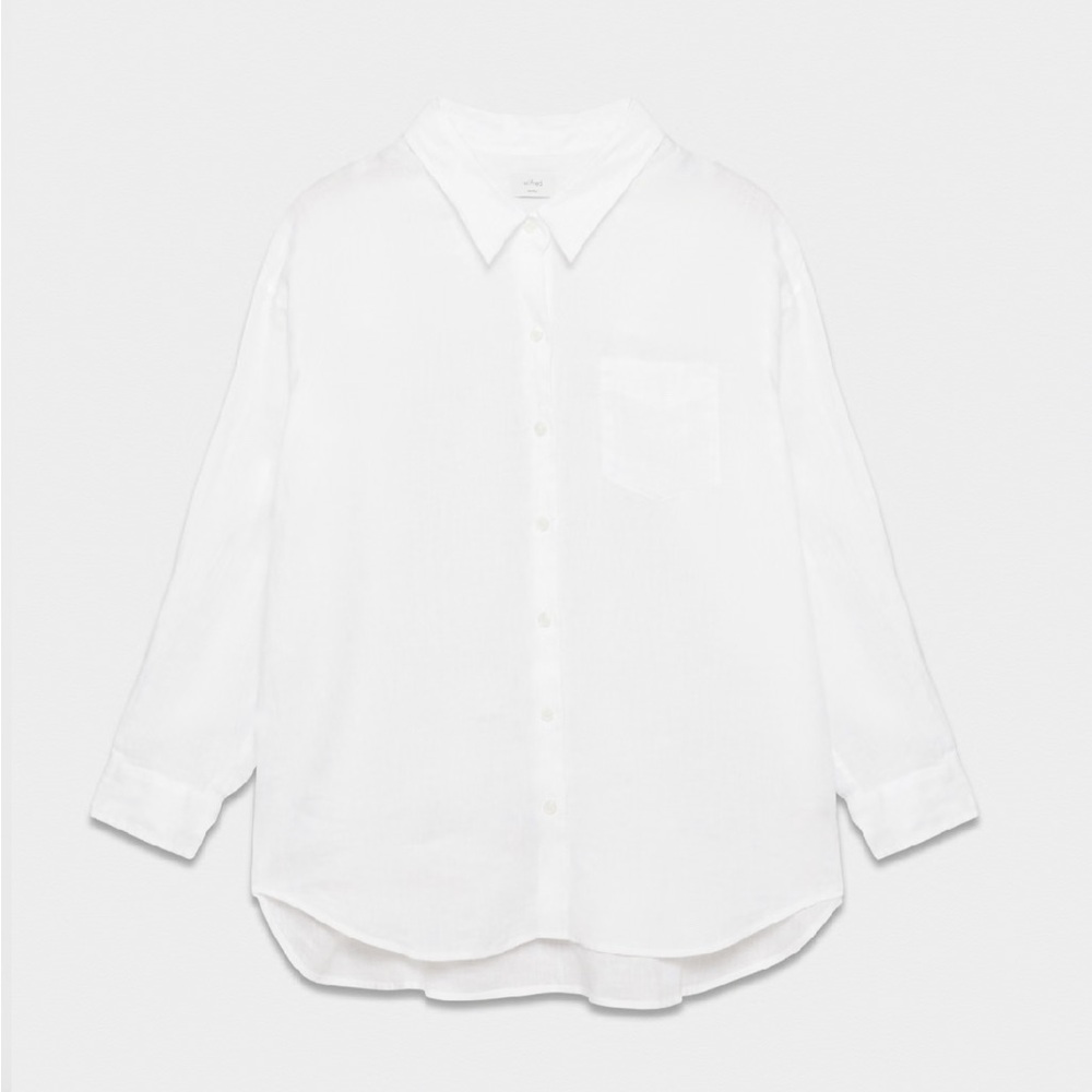 Relaxed Linen Button-Up Shirt